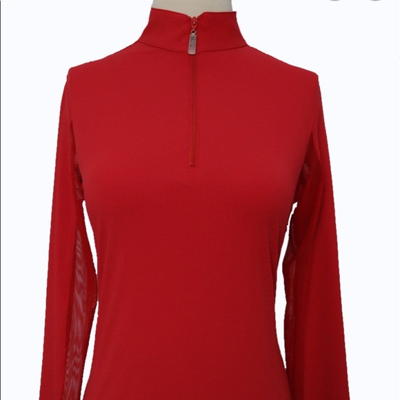 EIS Tops | Red Eis Long Sleeve Sun Shirt | Poshmark